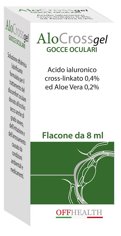 ALOCROSS GOCCE OCULARI ACIDO IALURONICO CROSS-LINKATO 0,2% E ALOE VERA 8 ML - Farmacia Mortise
