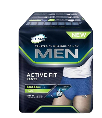 PULL UP UOMO TENA MEN PANTS ACTIVE FIT M 9 PEZZI - Farmacia Mortise