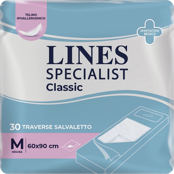 TRAVERSA ASSORBENTE LINES SPECIALIST CLASSIC MISURA 60X90 CM 30 PEZZI - Farmacia Mortise