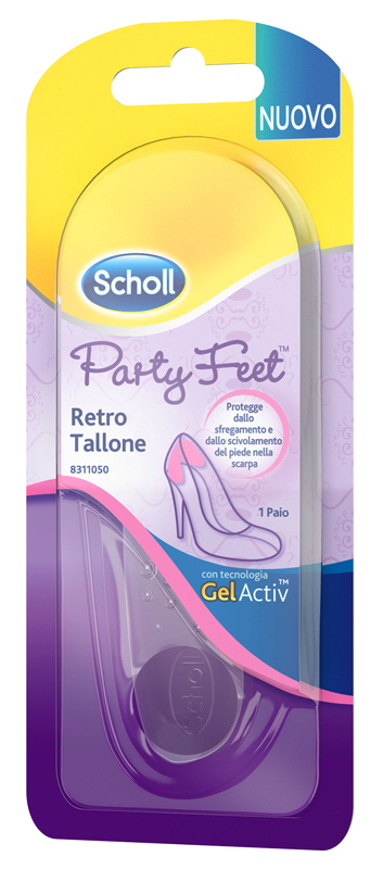 PLANTARE ORTOPEDICO PER RETRO TALLONE PARTY FEET SCHOLL GEL ACTIV 1 PAIO - Farmacia Mortise