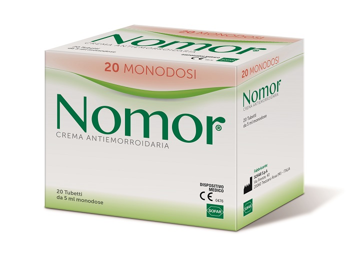 NOMOR CREMA ANTIEMORROIDARIA 20 TUBETTI MONODOSE DA 5 ML - Farmacia Mortise
