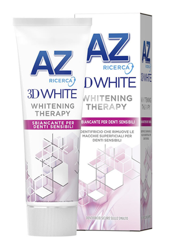 DENTIFRICIO AZ 3D WHITE THERAPY DENTI SENSIBILI 75 ML - Farmacia Mortise