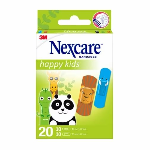 CEROTTI NEXCARE KIDS PLASTERS ANIMALS 20 PEZZI ASSORTITI - Farmacia Mortise