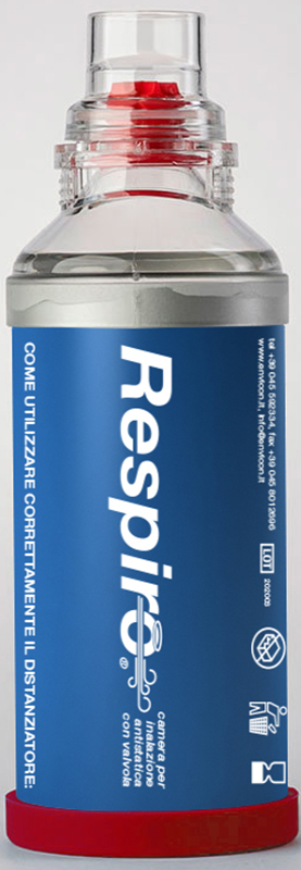 DISTANZIATORE RESPIRO CAMERA PER INALAZIONE ANTISTATICA CON VALVOLA RESPIRO - Farmacia Mortise