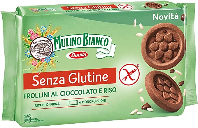 MULINO BIANCO SENZA GLUTINE FROLLINI AL CIOCCOLATO E RISO 6 MONOPORZIONI DA 41,66 G - Farmacia Mortise