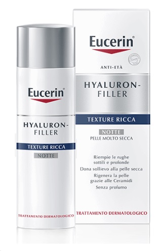 EUCERIN HYALURON+FILLER TEXTURE RICCA NOTTE 50 ML - Farmacia Mortise