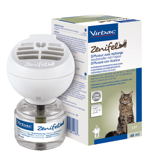 ZENIFEL DIFFUSORE FEROMONI CALMANTI GATTO CON RICARICA 48 ML - Farmacia Mortise