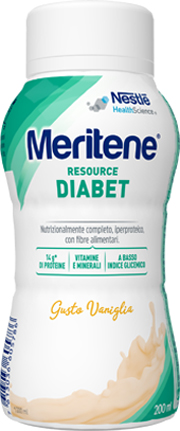 MERITENE RESOURCE DIABET VANIGLIA ALIMENTO IPERPROTEICO 28 VITAMINE E MINERALI 200 ML - Farmacia Mortise