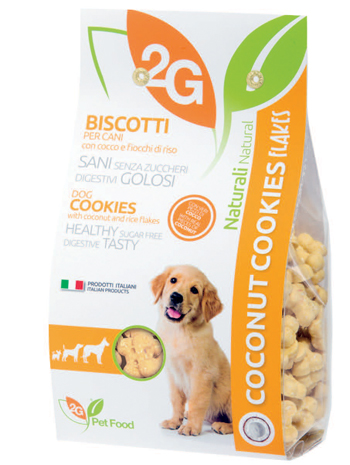 2G PET FOOD COCONUT COOKIES FLAKES 350 G - Farmacia Mortise
