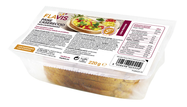 FLAVIS PANE CASERECCIO PANE APROTEICO A FETTE 220 G - Farmacia Mortise