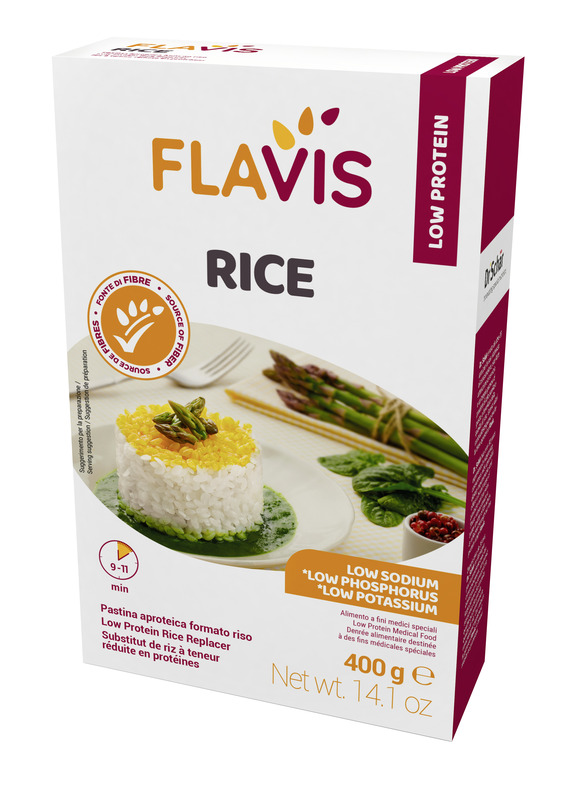 FLAVIS RICE PASTINA APROTEICA FORMATO RISO 400 G - Farmacia Mortise