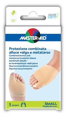 PROTEZIONE MASTER-AID FOOTCARE PER ALLUCE VALGO E METATARSO SMALL 1 PEZZO D7 - Farmacia Mortise