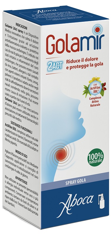 GOLAMIR 2ACT SPRAY 30 ML NO ALCOOL ADULTI E BAMBINI DA UN ANNO DI ETA' - Farmacia Mortise