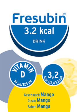 FRESUBIN 3,2 KCAL DRINK MANGO 4 X 125 ML - Farmacia Mortise