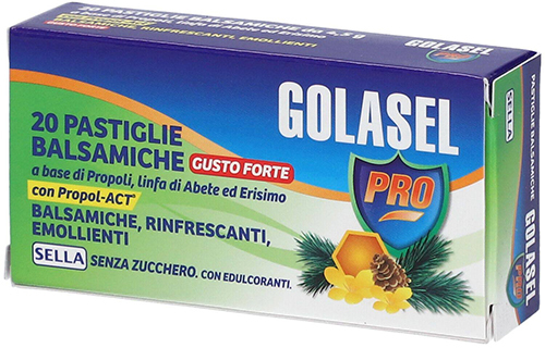 GOLASEL PRO 20 PASTIGLIE BALSAMICHE FORTI - Farmacia Mortise