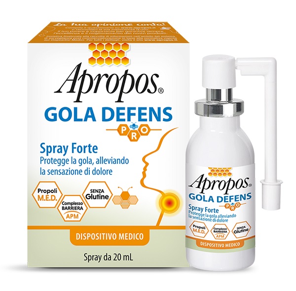 APROPOS GOLA DEFENS PRO SPRAY NO ALCOL 20 ML - Farmacia Mortise