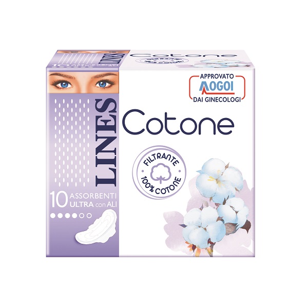 LINES COTONE ULTRA ALI GIORNO 10 PEZZI - Farmacia Mortise