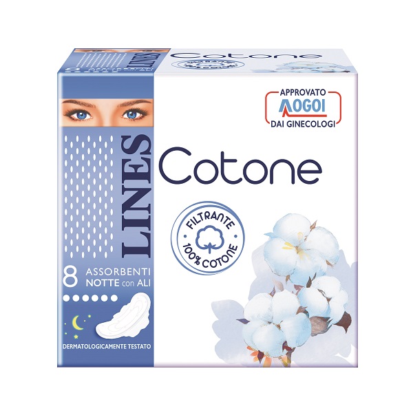 LINES COTONE ULTRA NOTTE 8 PEZZI - Farmacia Mortise