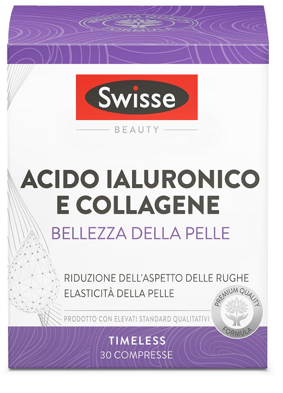 SWISSE ACIDO IALURONICO COLLAGENE BELLEZZA DELLA PELLE 30 COMPRESSE - Farmacia Mortise