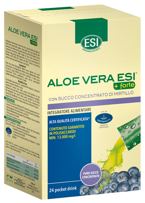 ESI ALOE VERA SUCCO + FORTE MIRTILLO 24 POCKET DRINK - Farmacia Mortise