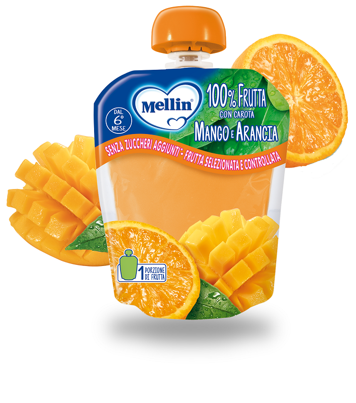 MELLIN POUCH ARANCIA MANGO 90 G - Farmacia Mortise