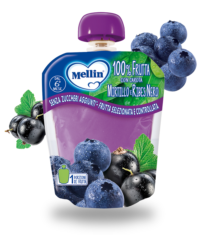 MELLIN POUCH MIRTILLO/RIBES 90 G - Farmacia Mortise