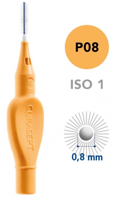 CURASEPT PROXI P08 ARANCIO CHIARO/TANGERINO 5 PEZZI - Farmacia Mortise
