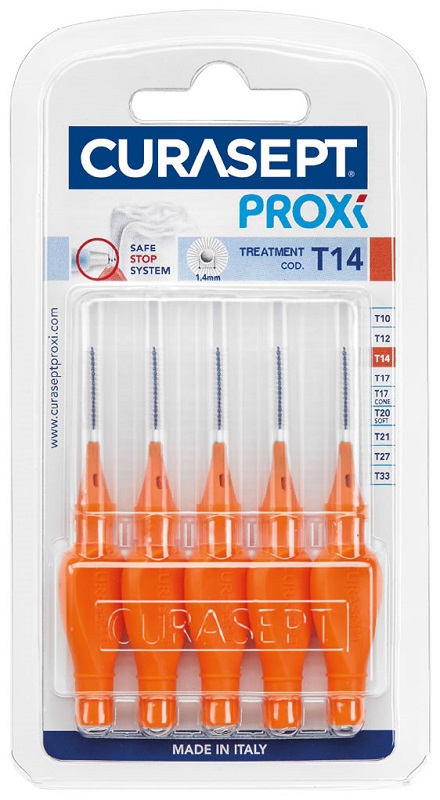 CURASEPT PROXI T14 ARANCIO/ORANGE 5 PEZZI - Farmacia Mortise