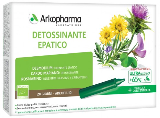 ARKOFLUIDI DETOSSINANTE EPATICO 20 FIALE - Farmacia Mortise