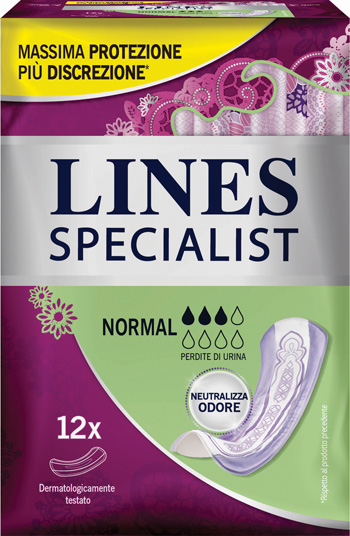 LINES SPECIALIST PANNOLONE NORMAL FARMA 12 PEZZI - Farmacia Mortise