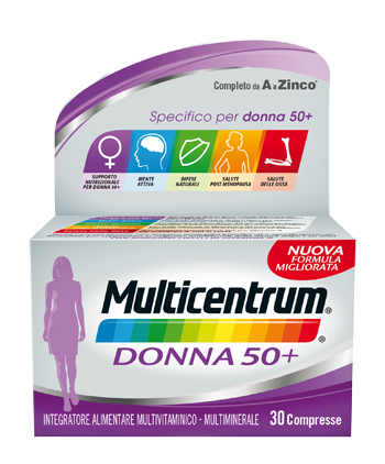 MULTICENTRUM DONNA 50+ 60 COMPRESSE - Farmacia Mortise