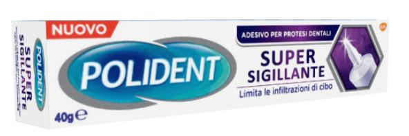 POLIDENT SUPER TENUTA+SIGILLANTE ADESIVO PROTESI DENTALE 40 G - Farmacia Mortise