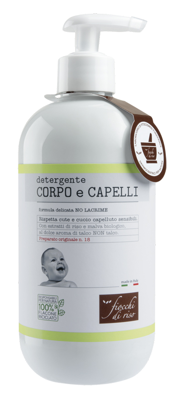 FIOCCHI DI RISO DETERGENTE CORPO/CAPELLI TALCO 400 ML - Farmacia Mortise