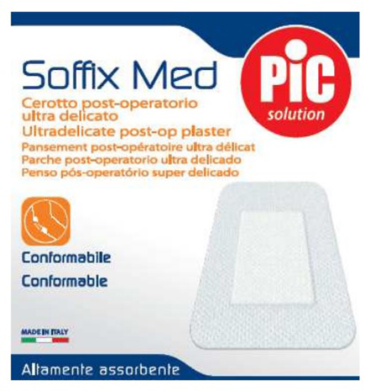 CEROTTO IN TNT ADESIVO 10X8 CM CON COMPRESSA ASSORBENTE 4,5X5,5 CM PIC SOFFIX MED 1 PEZZO - Farmacia Mortise