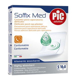 CEROTTO IN TNT ADESIVO CON COMPRESSA ASSORBENTE PIC SOFFIX MED 15X10 CM - Farmacia Mortise