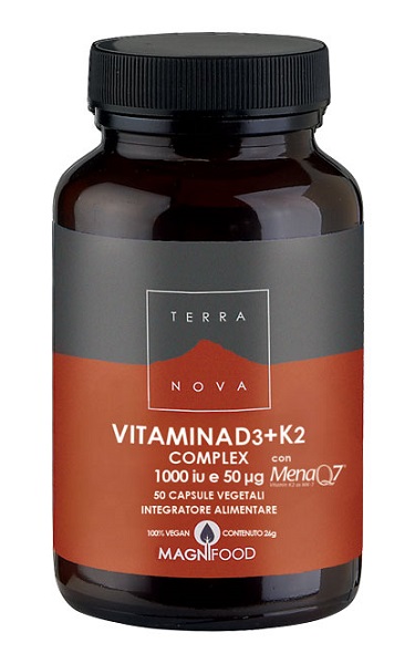 TERRANOVA VITAMINA D3 + K2 50 CAPSULE - Farmacia Mortise
