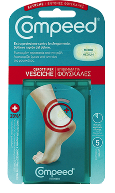 COMPEED CEROTTO PER VESCICHE TALLONE SPORT 5 PEZZI - Farmacia Mortise