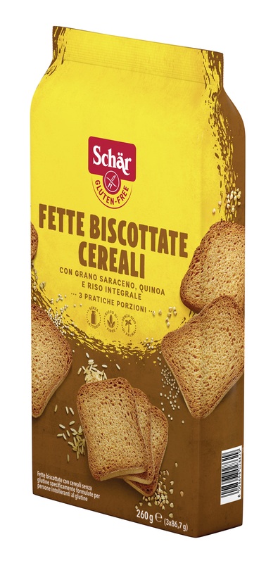 SCHAR FETTE BISCOTTATE CEREALI 3 PORZIONI DA 86,7 G - Farmacia Mortise
