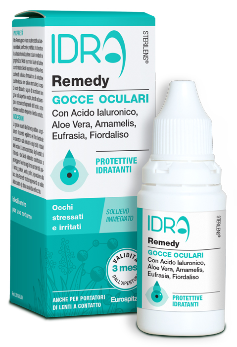 GOCCE OCULARI PROTETTIVE IDRATANTI STERILENS IDRA REMEDY CON ACIDO IALURONICO E ALOE VERA 10 ML - Farmacia Mortise