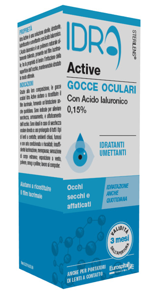 GOCCE OCULARI STERILENS IDRA ACTIVE 10 ML CON ACIDO IALURONICO 0,15% - Farmacia Mortise