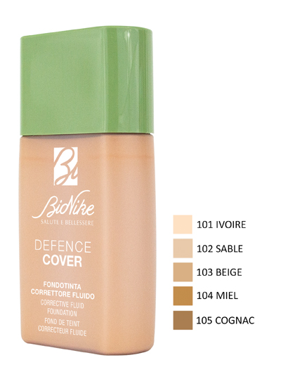 DEFENCE COVER FONDOTINTA CORRETTORE FLUIDO 101 40 ML - Farmacia Mortise