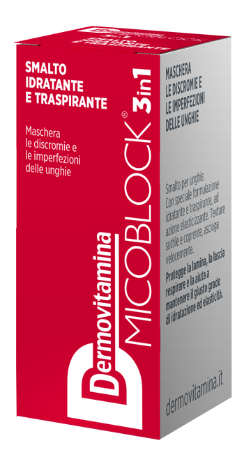 DERMOVITAMINA MICOBLOCK 3 IN 1 SMALTO IDRATANTE E TRASPIRANTE ROSSO 5 ML - Farmacia Mortise