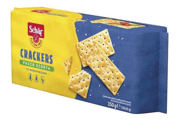 SCHAR CRACKERS SENZA LATTOSIO PACCO SCORTA 10 MONOPORZIONI DA 35 G - Farmacia Mortise