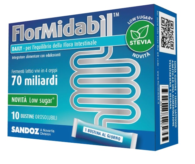 FLORMIDABIL DAILY 10 BUSTINE CON STEVIA - Farmacia Mortise