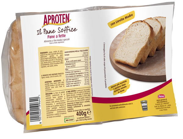 APROTEN PANE BIANCO FETTE 2 PEZZI DA 200 G - Farmacia Mortise