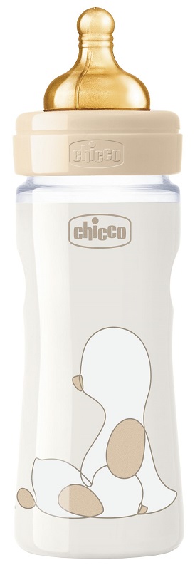 CHICCO BIBERON ORIGINAL 250ML TOUCH REGULAR UNISEX CON TETTARELLA IN CAUCCIU' - Farmacia Mortise