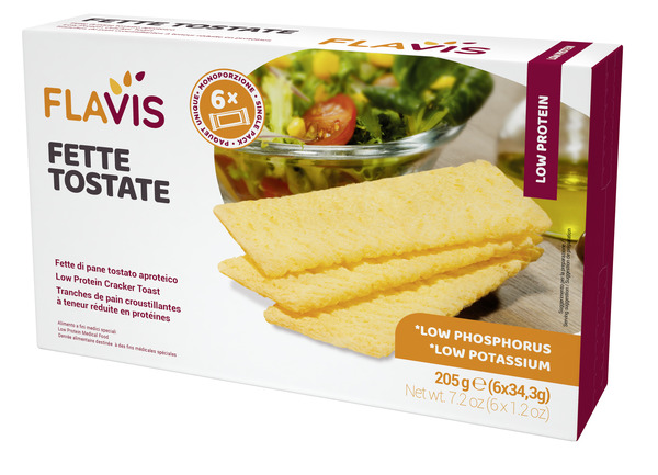 FLAVIS FETTE TOSTATE APROTEICHE 6 PORZIONI DA 34,3 G - Farmacia Mortise