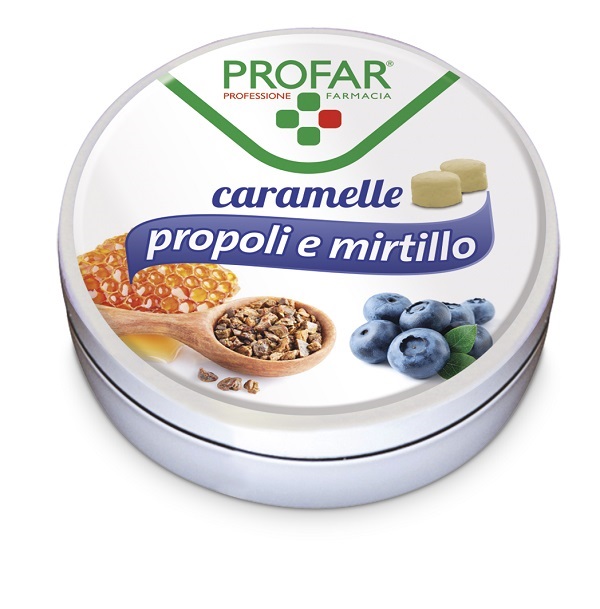 PROFAR CARAMELLE PROPOLI MIRTILLO 40 G - Farmacia Mortise