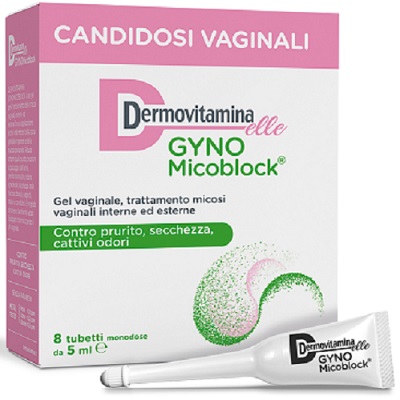 DERMOVITAMINA GYNOMICOBLOCK M 8 TUBETTI MONODOSE 5 ML - Farmacia Mortise