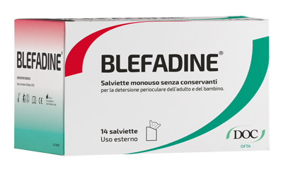 BLEFADINE 14 SALVIETTE MONOUSO PER DETERSIONE PERIOCULARE - Farmacia Mortise
